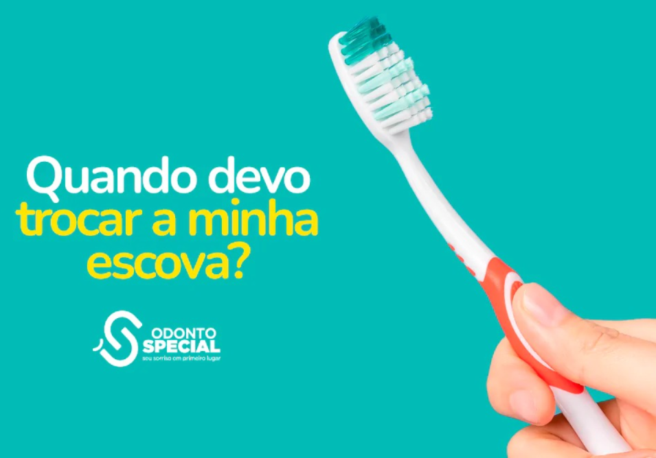QUANDO DEVO TROCAR MINHA ESCOVA DE DENTE?